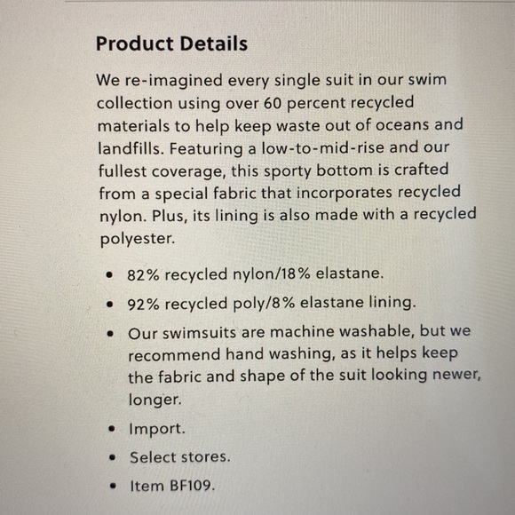 NWT J Crew High Waist Bikini Bottom - Picture 5 of 5